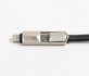 Кабель  Cablexpert (CCPB-ML-USB-05BK) USB 2.0 BM - Lightning + microUSB, преміум, плоский, 1м, чорний