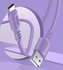 Кабель  1m USB 2.0 AM/Type-C Colorway (CW-CBUC044-PU) (soft silicone) 2.4A Purple