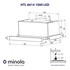 Витяжка MINOLA HTL 6614 I 1000 LED, Телескопічна
