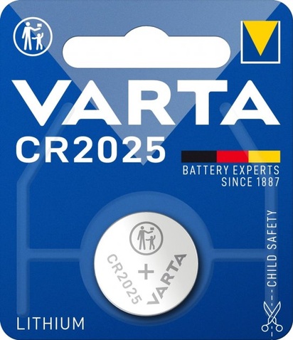 Батарейка VARTA CR2025 BLI 1 LITHIUM (06025101401)