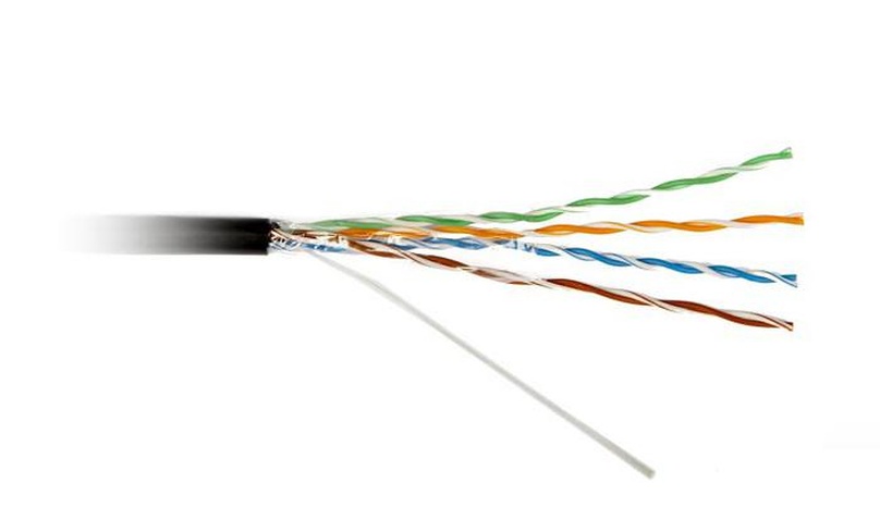 Кабель Вита пара Standard UTP cat5e (0,5 мм, CCA, довжина 305 м), для зовн робіт (10699) (пометрово)