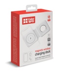 Бездротовий зарядний пристрій СolorWay MagSafe Duo Charger 15W for iPhone біле (CW-CHW32Q-WT)