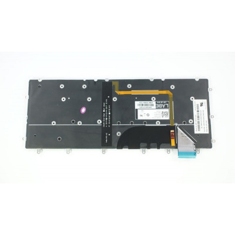 Клавіатура для ноутбука DELL (Inspiron: 7347, 7348) rus, black, без фрейма, подсветка клавиш
