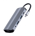 USB Type-C концентратор (Hub) Cablexpert USB-C 8-в-1 (A-CM-COMBO8-02)