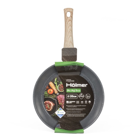 Сковорідка  Holmer Star Chef 20 см без кришки Чорна (FP-22320-SWMB)