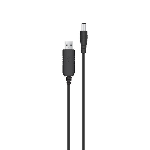 Кабель живлення ACCLAB USB to DC, 5,5х2,5 мм, 12V, 1A, 1 м Black (1283126552847)