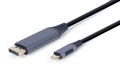 Кабель  Cablexpert 4K 60Hz Type-C / DisplayPort 1.8m Gray (CC-USB3C-DPF-01-6)