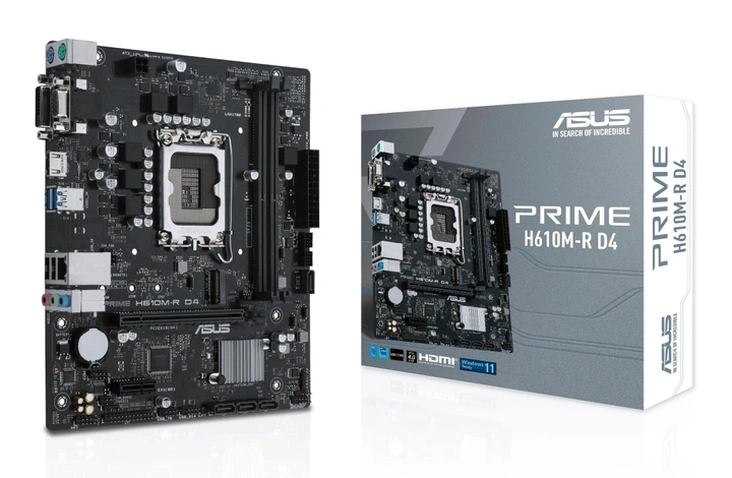 Материнcька плата ASUS PRIME H610M-R D4-SI s1700