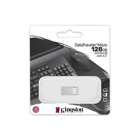 Флеш накопичувач USB3.2 128GB Kingston DataTraveler Micro (DTMC3G2/128GB)