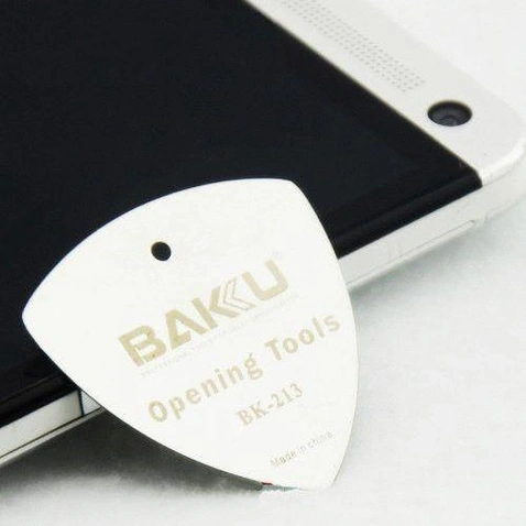 Медіатор для розбирання корпусів BAKU BK-213 металевий, знімач корпусу смартфона, планшета, електроніки