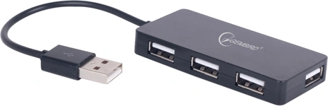 USB концентратор (Hub) 2.0 Gembird 4 порти чорний