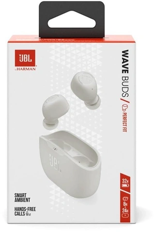 Навушники JBL Wave Buds White (JBLWBUDSWHT)