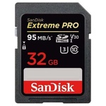 Карта пам'яті SANDISK 32GB SDHC Class10 UHS-I V30 4K Extreme Pro (SDSDXXG-032G-GN4IN SD, 32 ГБ, SDHC, UHS-I (U3), 30 (МБ/с), 90 (МБ/с), чорний