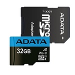 Карта пам'яті  32GB A-DATA Class 10 UHS-I (AUSDH32GUICL10A1-RA1) + SD адаптер