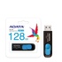 Флеш-накопичувач A-DATA USB 3.2 UV 128 128Gb Black/Blue AUV128-128G-RBE