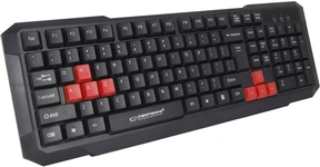 Клавіатура Esperanza EGK102 Red USB Black