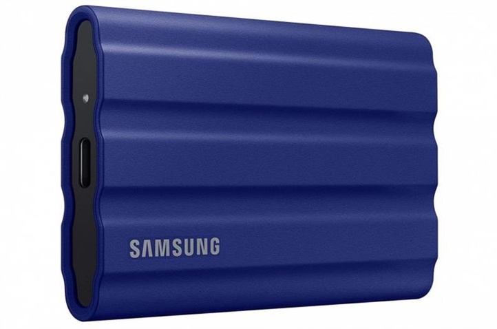 Зовнішній SSD-накопичувач  Samsung T7 Shield 1TB Blue (MU-PE1T0R/EU)