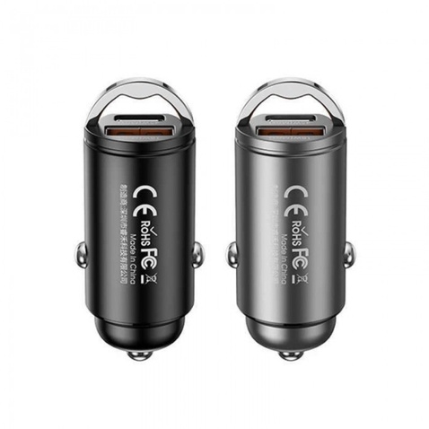 Автомобільний зарядний пристрій Remax RCC238 Lindo III Series USB+Type-C PD+QC FC 45W