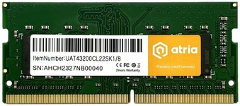 Оперативна пам’ять  Atria DDR4 1x8GB (UAT43200CL22SK1/8)