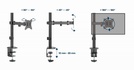 Кронштейн  Gembird MA-D1-03 (для 1-го монітора)