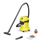 Господарський пилосос  Karcher WD 3 V-17/4/20, 1000 Вт, 17л, 4м, 4.536 кг 1.628-101.0