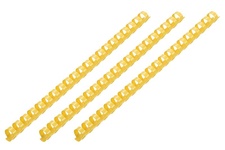 Пластикові пружини для біндера  2E, 28мм, жовті, 50шт 2E-PL28-50YL