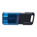 Флеш накопичувач  USB3.2 64GB Type-C Kingston DataTraveler 80 M Blue/Black (DT80M/64GB)