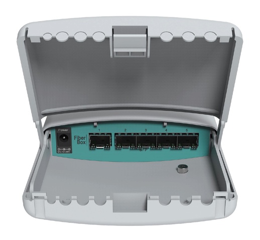 Комутатор MIKROTIK FiberBox (CRS105-5S-FB) (400MHz/128Mb, 5хSFP)