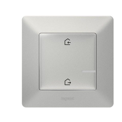 Головний безпровідний вимикач "Вдома/Не вдома" Valena Life with NETATMO.Алюміній 752386