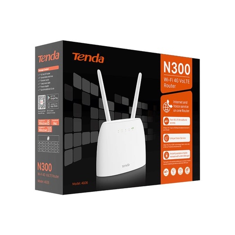 Wi-Fi маршрутизатор  TENDA 4G06