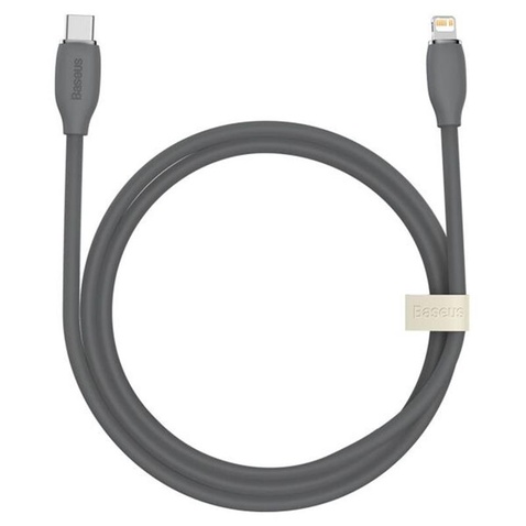 Кабель  Baseus Jelly Liquid Silica Gel USB Type-C-Lightning, 20W, 1.2м Black (CAGD020001)