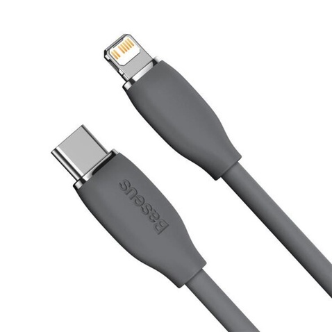 Кабель  Baseus Jelly Liquid Silica Gel USB Type-C-Lightning, 20W, 1.2м Black (CAGD020001)
