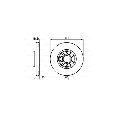 Гальмівний диск  Bosch