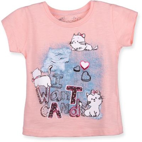Футболка дитяча Haknur "I want candy" (47-98G-peach)