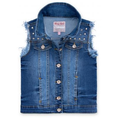 Жилет Breeze з заклепками джинсовий (OZ-16901-146G-blue)