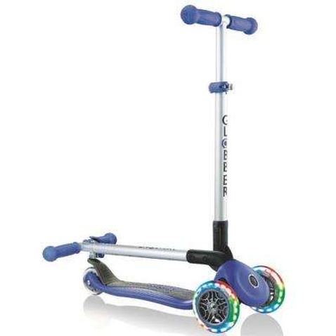 Самокат Globber Primo Foldable Lights Синій (432-100)