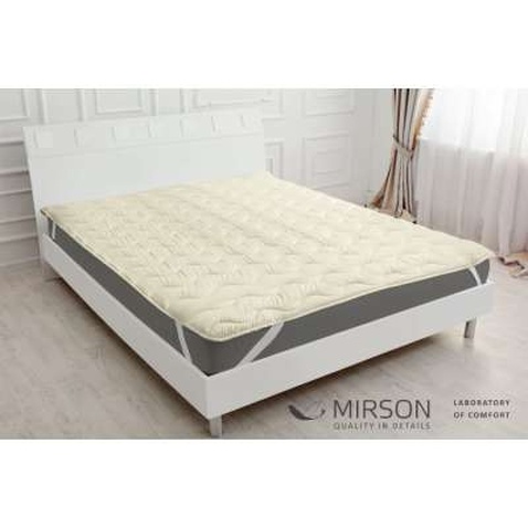 Наматрацник MirSon Eco Light №1720 Cotton звичайний Creamy 100x200 см (2200002889858)