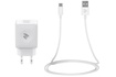 Зарядний пристрій  2E Wall Charger Dual White with Type-C cable (2E-WC1USB2.1A-CC)