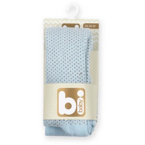 Колготки Bibaby для дівчаток в крапочку блакитні (68001-86/G-blue)