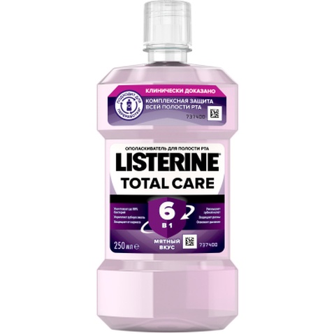 Ополіскувач для порожнини рота Listerine Total Care 250 мл (3574661139050/3574661104522)