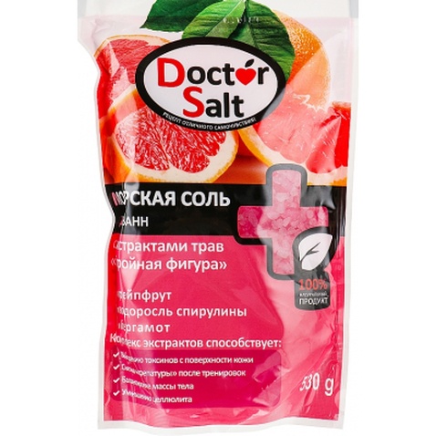 Сіль для ванн Doctor Salt з екстрактами трав Струнка фігура 530 г (4820091145376)