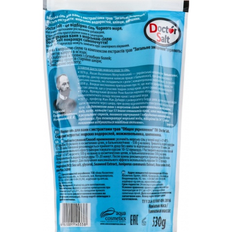 Сіль для ванн Doctor Salt з екстрактами трав Загальне зміцнення 530 г (4820091145338)
