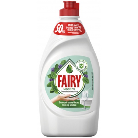 Засіб для ручного миття посуду Fairy Ніжні руки Чайне дерево та М'ята 450 мл (4015400956358)
