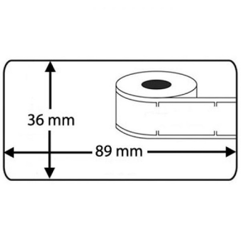 Етикетка самоклеюча UKRMARK термо 36x89/ 0,260тис, D-99012, сумісні з DYMO 99012 LW S0722400 (CD99012T)