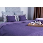 Покривало Руно двостороннє VeLour Фіолетове 180 х 220 см (340.55_Violet)