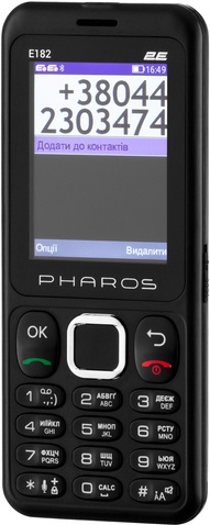 Мобільний телефон 2E E182 Dual Sim Black (688130245234)