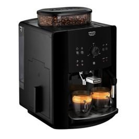 Кавомашина  Krups Essential Espresso, 1,7л, зерно+мелена, ручний капуч, чорний EA810870