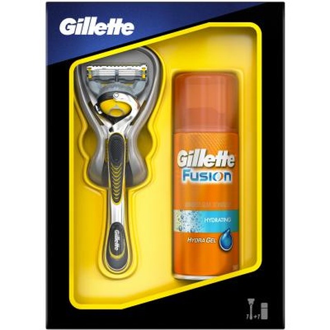 Набір для гоління Gillette Бритва Fusion ProShield + Гель для бритья Hydrating 75 мл (7702018423033)