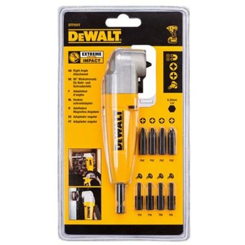 Насадка кутова DeWALT EXTREME IMPACT + біти (DT71517)