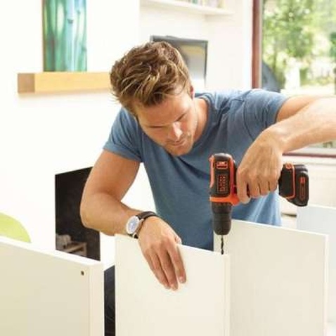Шуруповерт Black&Decker BDCDD12, 10.8V, 26Нм, Li-Ion (BDCDD12)